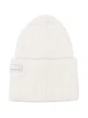 Nine In The Morning Ribbed Wool Beanie In White