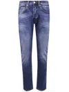 Nine In The Morning "rock" 5 Pocket Skinny Jeans In Blue
