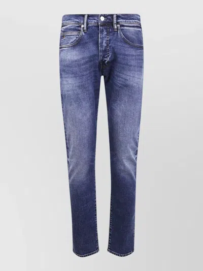 Nine In The Morning Rock Slim Jeans Five Pocket Design In Blue