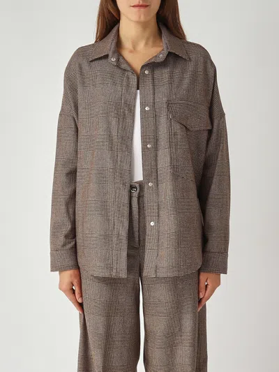 Nine In The Morning Rosa Over Shirt Shirt In Brown