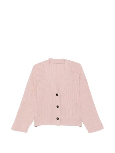 Nine In The Morning Rowan Ribbed-knit Cardigan In Pink