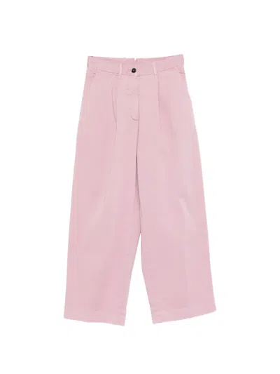 Nine In The Morning Rubino Pleated Trousers In Pink