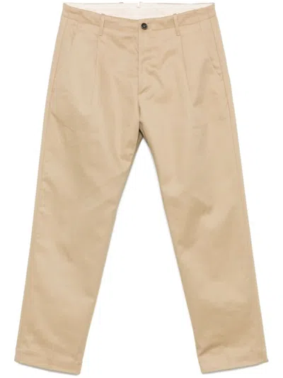Nine In The Morning Sand Beige Chino Pants With Button Fly In Neutrals