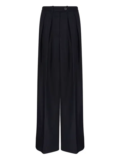 Nine In The Morning Sandra Pleated Trousers In Blue