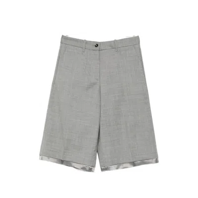 Nine In The Morning Buttoned Shorts In Gray
