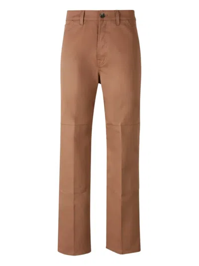 Nine In The Morning Side Pockets Trousers In Brown
