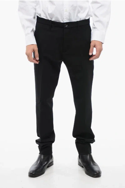 Nine In The Morning Slim Fit Chinos Pants With Belt Loops In Blue