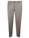 Nine In The Morning Buttoned Straight-leg Trousers In Gray