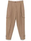 Nine In The Morning Sophie Cargo Pants In Brown