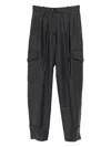 Nine In The Morning Sophie Cargo Trousers In Black