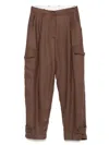 Nine In The Morning Sophie Trousers In Brown