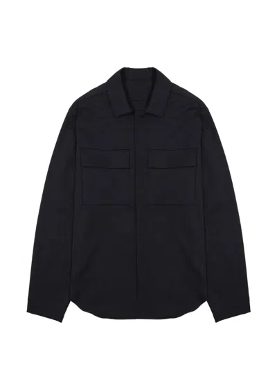 Nine In The Morning Spread-collar Shirt Jacket In Black