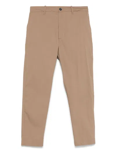 Nine In The Morning Straight-leg Chino Trousers In Brown