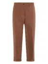 Nine In The Morning Straight-leg Trousers In Brown