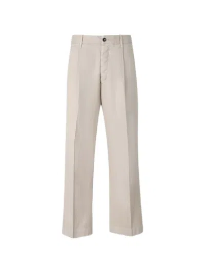 Nine In The Morning Straight-cut Chino Trousers In Neutral