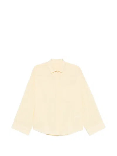 Nine In The Morning Striped-print Long-sleeve Shirt In Yellow
