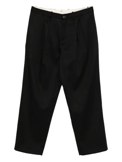 NINE IN THE MORNING TAILORED BLACK TROUSERS WITH FRONT PLEATS