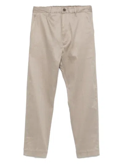 Nine In The Morning Tapered Trousers In Neutrals