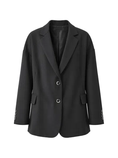 Nine In The Morning Tecla Oversized Blazer In Black