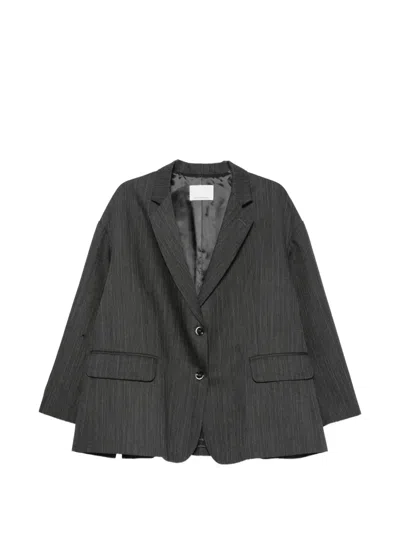 Nine In The Morning Tecla Pinstriped Blazer In Gray