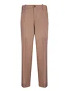 Nine In The Morning Taupe Slim Trousers In Brown