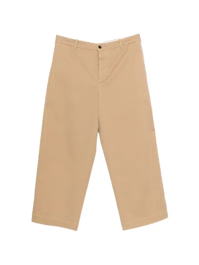 Nine In The Morning Thiago Button-fastening Trousers In Neutral