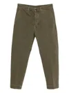 Nine In The Morning Tim Cotton Chinos In Green