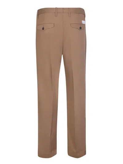 Nine In The Morning Stretch-cotton Pants In Brown