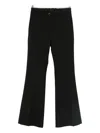 Nine In The Morning Paolina Flared Trousers In Black