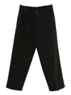 Nine In The Morning Pleated Chino Pants In Black