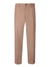 Nine In The Morning Taupe Slim Trousers In Brown