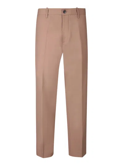 Nine In The Morning Taupe Slim Trousers In Beige