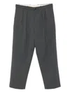 Nine In The Morning Pleated-front Trousers In Gray