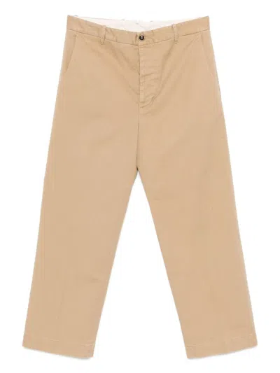 Nine In The Morning Trousers In Neutral