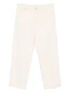 Nine In The Morning Button-fly Trousers In Neutral