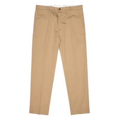 Nine In The Morning Trousers Relax Chino Man  Nikolas Camel In Beige