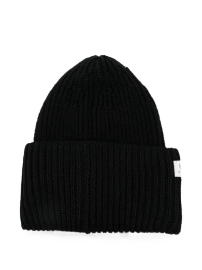 Nine In The Morning Umi-et Ribbed-knit Beanie Hat In Black