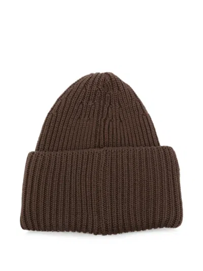 Nine In The Morning Umi-et Ribbed-knit Beanie Hat In Brown