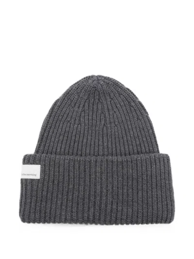 Nine In The Morning Umi-et Ribbed-knit Beanie Hat In Gray
