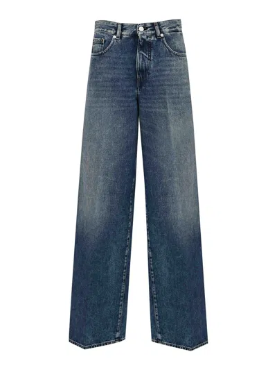 Nine In The Morning Gea Overcarrot Denim Jeans In Blue