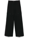 Nine In The Morning Violetta Cargo Trousers In Black