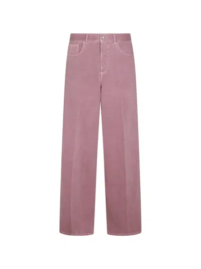 Nine In The Morning Pink Cotton Jeans In Purple