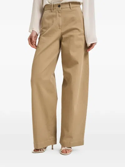 Nine In The Morning Wide-leg Trousers In Brown