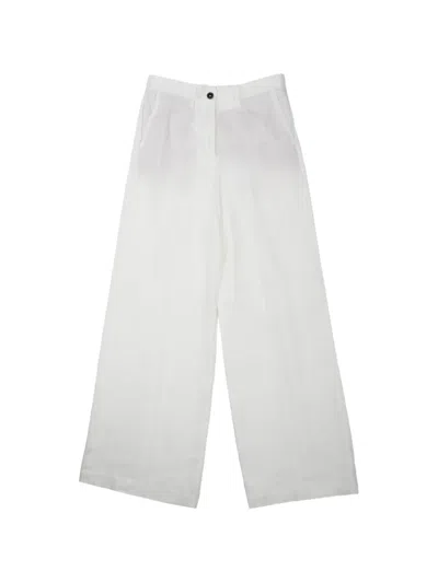 Nine In The Morning Wide-leg Trousers In White