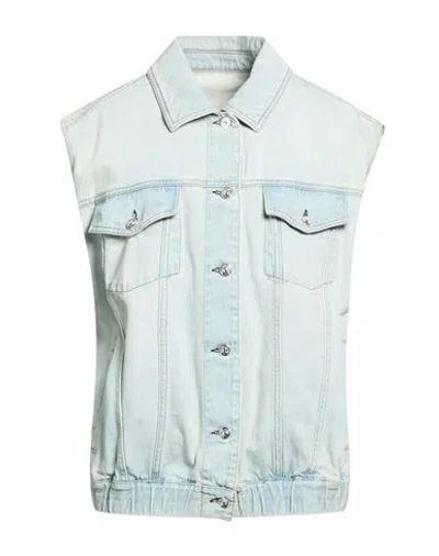 Nine In The Morning Woman Denim Outerwear Blue Size S Cotton