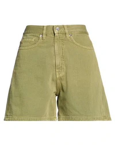 Nine In The Morning Woman Denim Shorts Military Green Size 26 Cotton