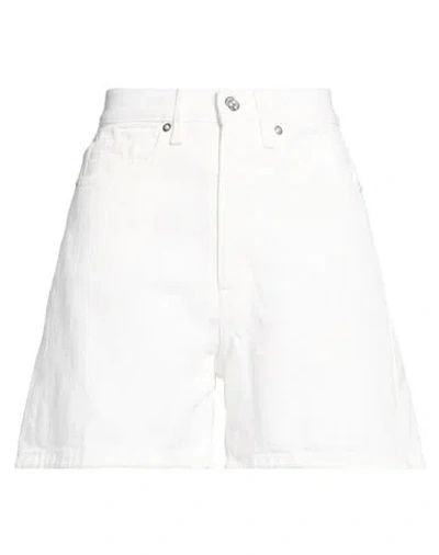 Nine In The Morning Woman Denim Shorts White Size 26 Cotton