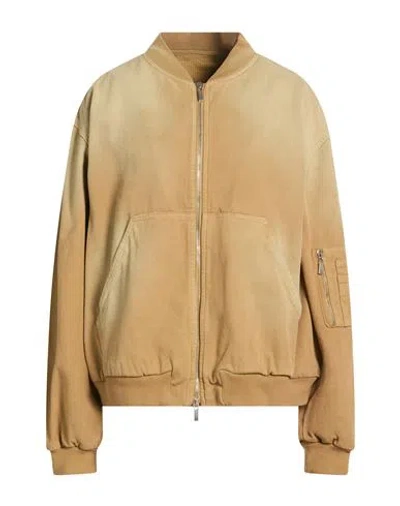 Nine In The Morning Woman Jacket Sand Size Xs Cotton In Beige