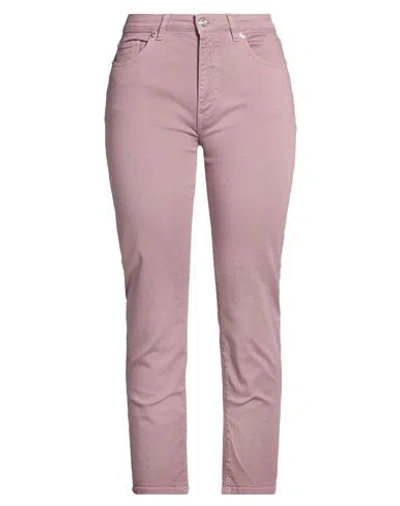Nine In The Morning Woman Jeans Antique Rose Size 28 Cotton, Polyester, Elastane In Pink