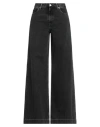 Nine In The Morning Woman Jeans Charcoal Size 32 Cotton In Black